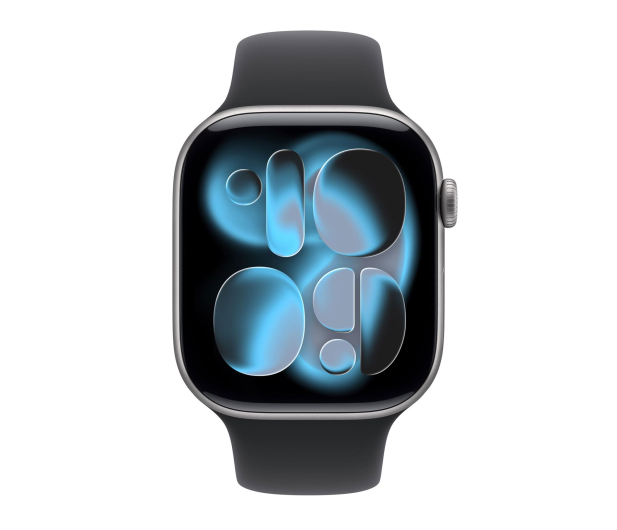 APPLE Watch Series 11 GPS + Cellular 46mm Aluminiowa koperta (gwiezdna szarość)/ Sportowy pasek (czarny) - rozmiar M/L - 1362431 - zdjęcie 2